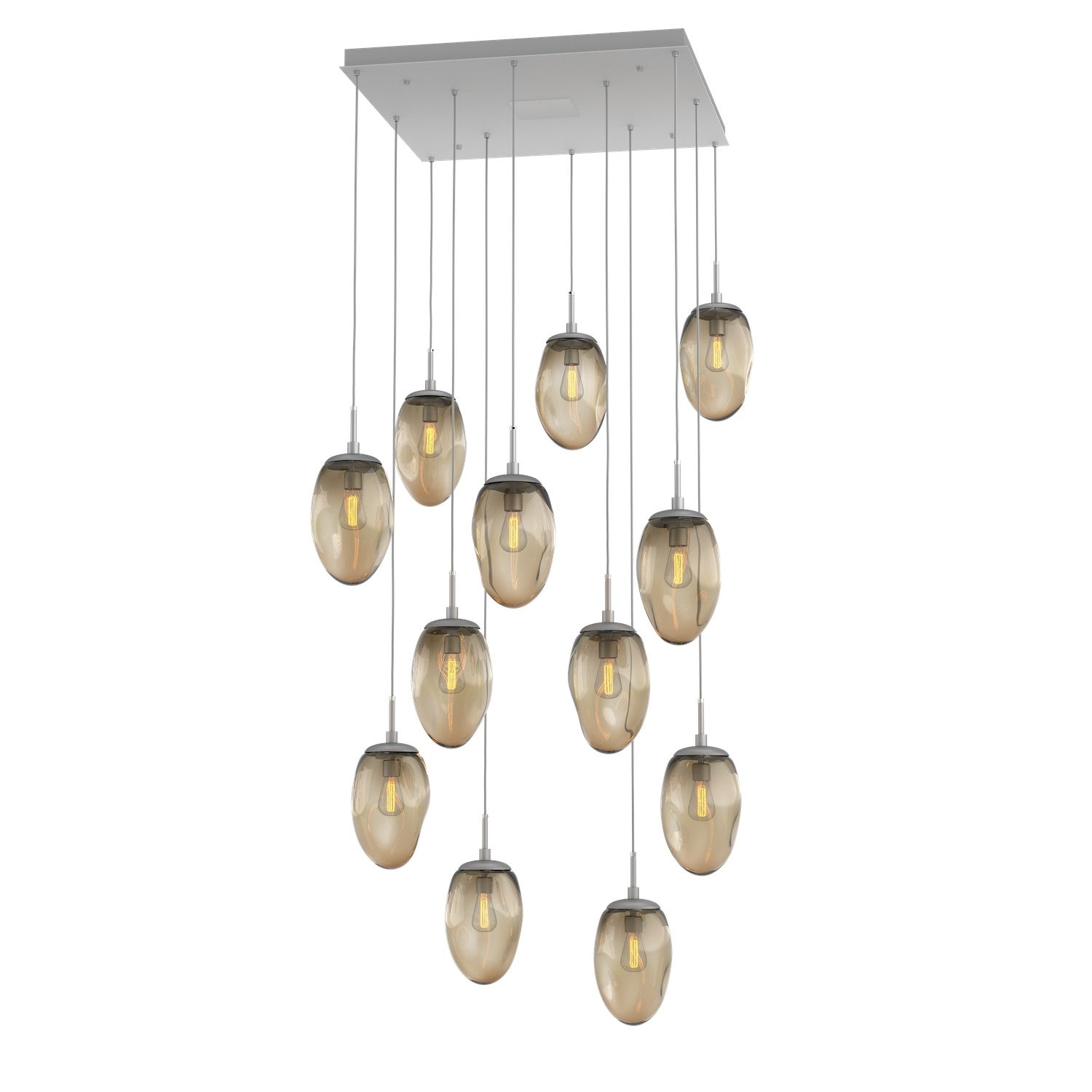 Hammerton Studio - CHB0063-12-CS-B-C01-E2 - 12 Light Pendant - Meteo - Classic Silver