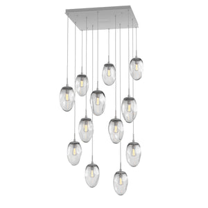 Hammerton Studio - CHB0063-12-CS-C-C01-E2 - 12 Light Pendant - Meteo - Classic Silver