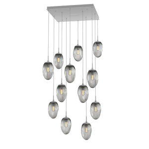 Hammerton Studio - CHB0063-12-CS-S-C01-E2 - 12 Light Pendant - Meteo - Classic Silver