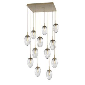 Hammerton Studio - CHB0063-12-GB-C-C01-E2 - 12 Light Pendant - Meteo - Gilded Brass