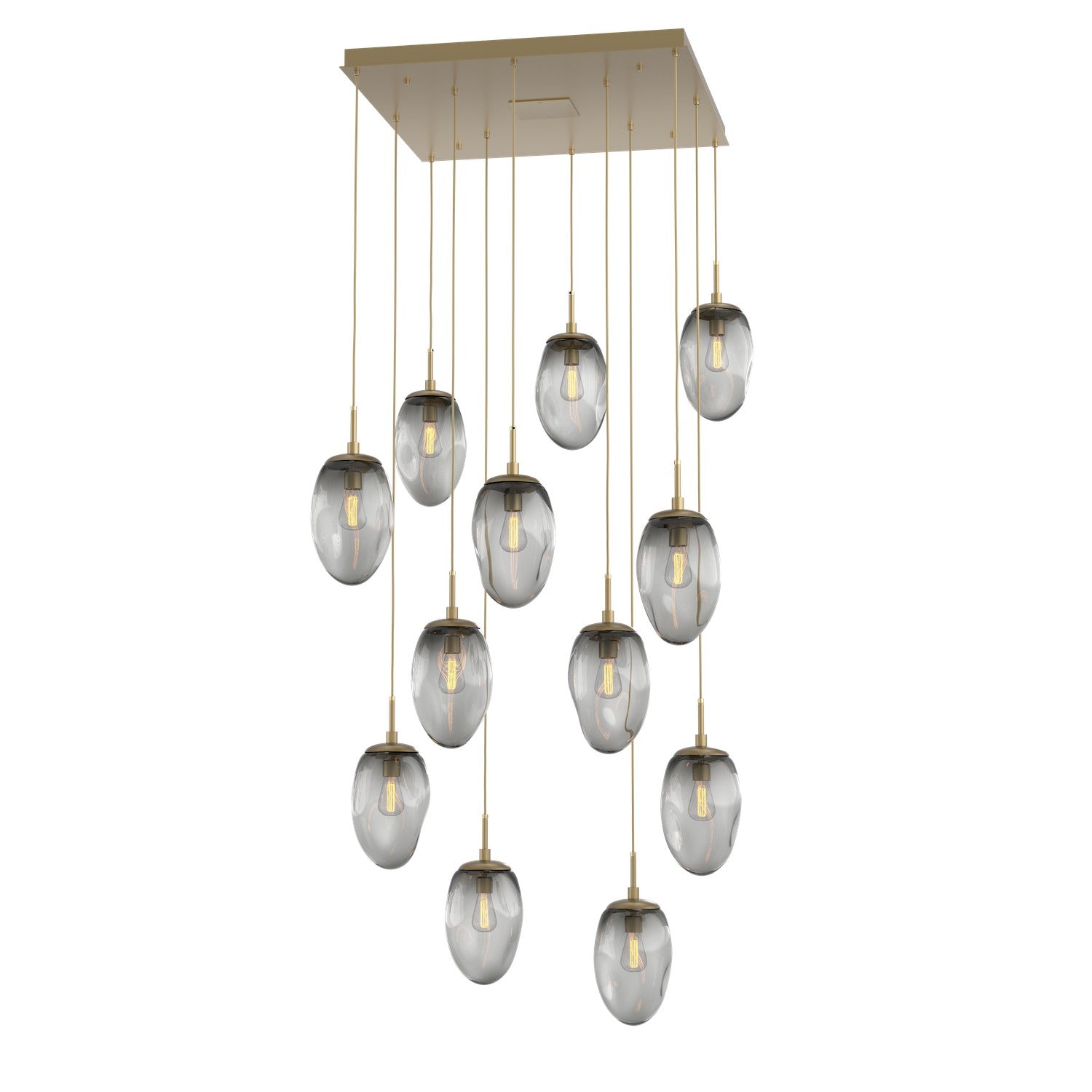 Hammerton Studio - CHB0063-12-GB-S-C01-E2 - 12 Light Pendant - Meteo - Gilded Brass