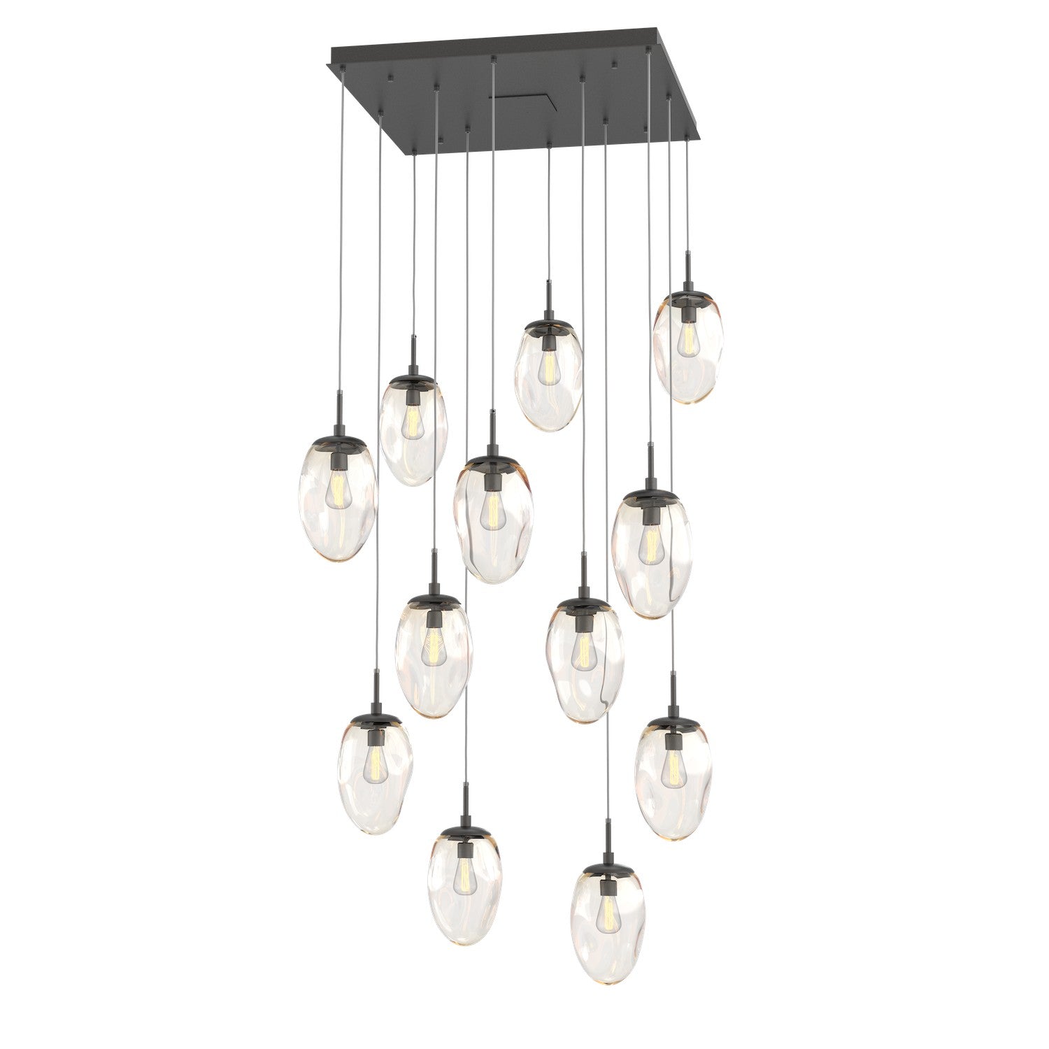 Hammerton Studio - CHB0063-12-GP-A-C01-E2 - 12 Light Pendant - Meteo - Graphite