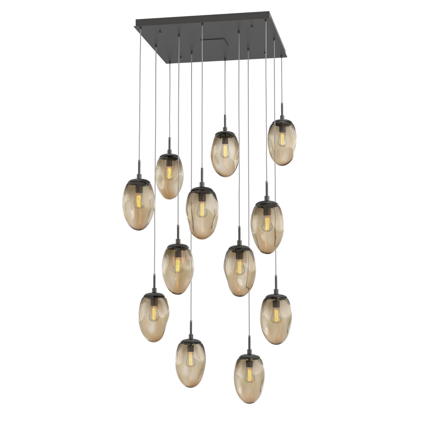 Hammerton Studio - CHB0063-12-GP-B-C01-E2 - 12 Light Pendant - Meteo - Graphite