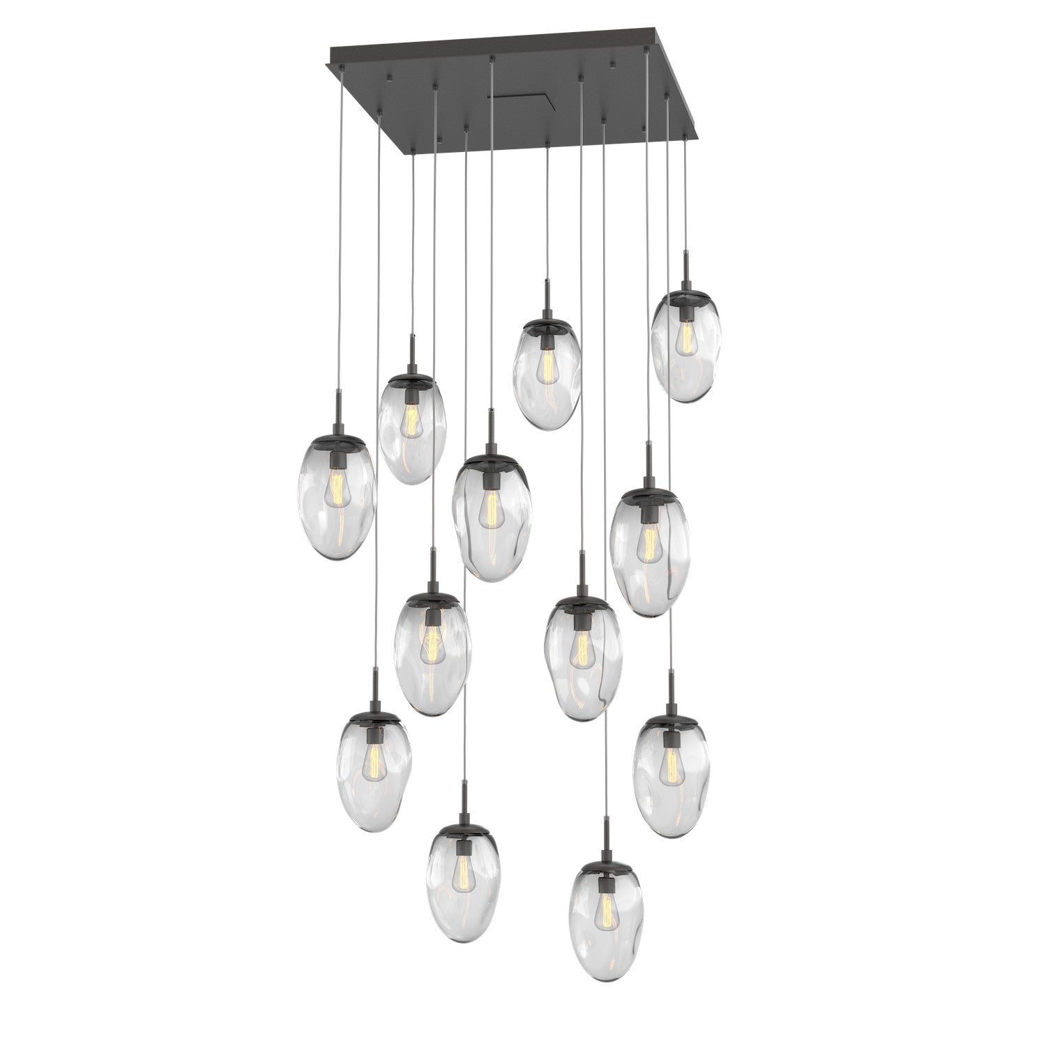 Hammerton Studio - CHB0063-12-GP-C-C01-E2 - 12 Light Pendant - Meteo - Graphite