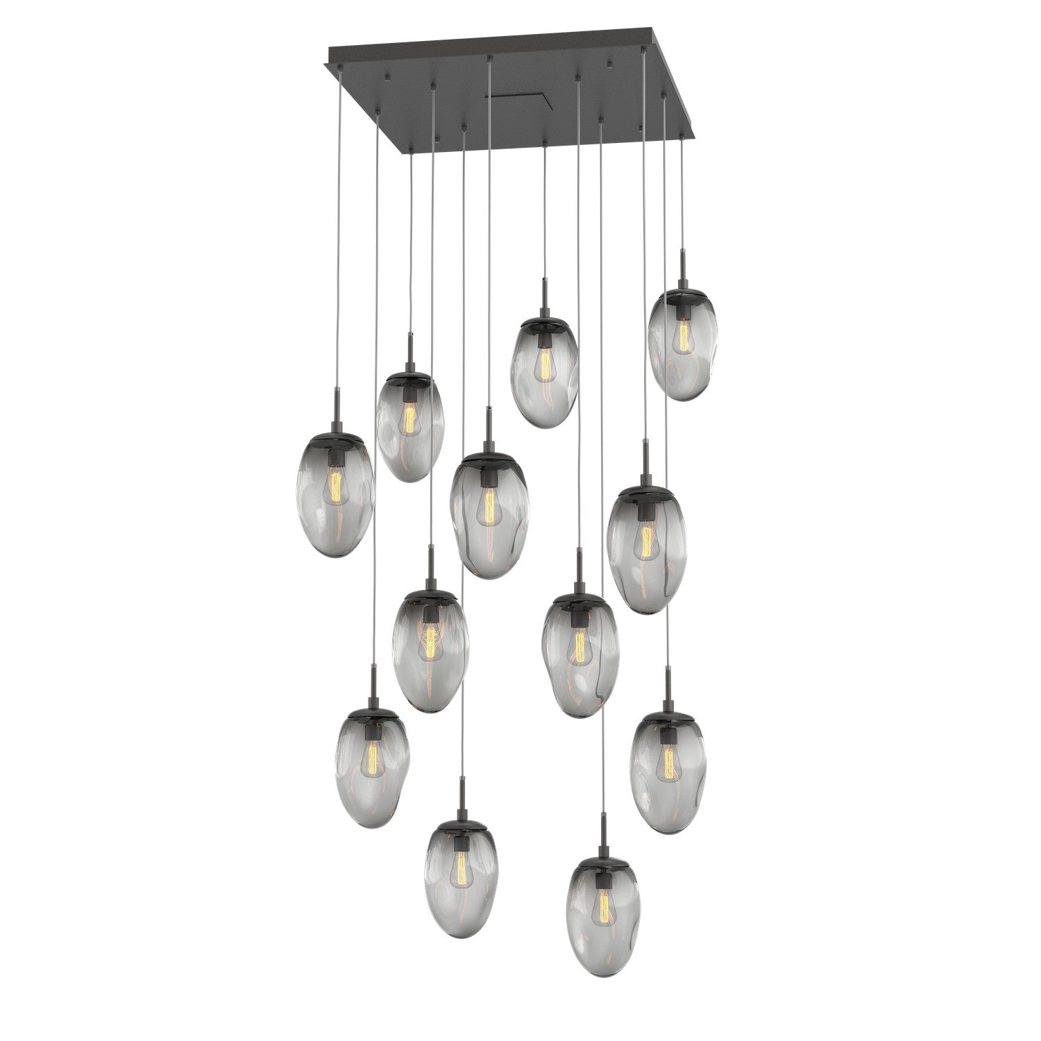 Hammerton Studio - CHB0063-12-GP-S-C01-E2 - 12 Light Pendant - Meteo - Graphite