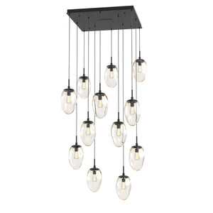 Hammerton Studio - CHB0063-12-MB-A-C01-E2 - 12 Light Pendant - Meteo - Matte Black