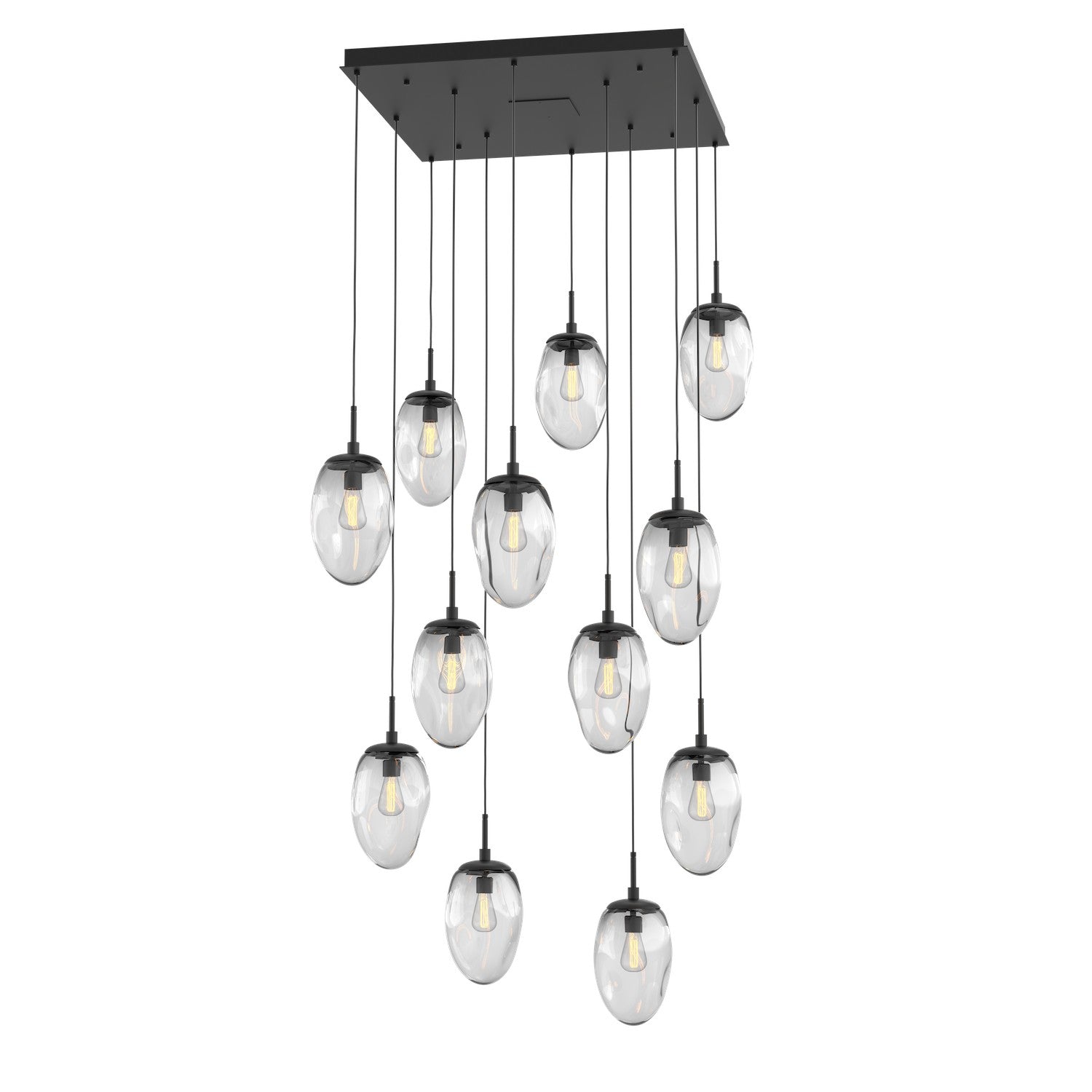 Hammerton Studio - CHB0063-12-MB-C-C01-E2 - 12 Light Pendant - Meteo - Matte Black