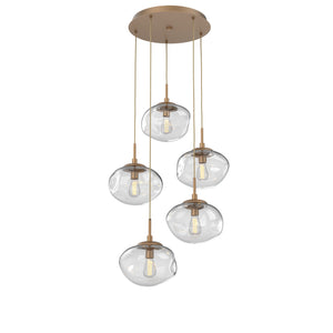 Hammerton Studio - CHB0064-05-NB-C-C01-E2 - Five Light Pendant - Nebula - Novel Brass