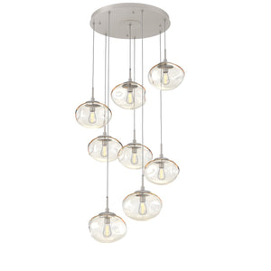 Hammerton Studio - CHB0064-08-BS-A-C01-E2 - Eight Light Pendant - Nebula - Beige Silver