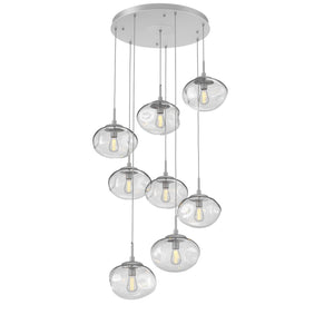 Hammerton Studio - CHB0064-08-CS-C-C01-E2 - Eight Light Pendant - Nebula - Classic Silver