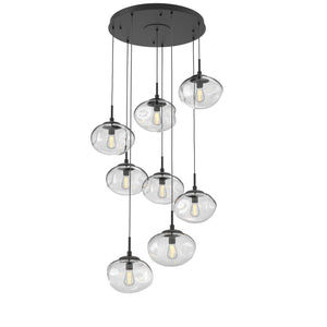 Hammerton Studio - CHB0064-08-MB-C-C01-E2 - Eight Light Pendant - Nebula - Matte Black