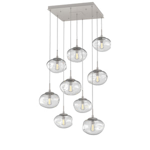 Hammerton Studio - CHB0064-09-BS-C-C01-E2 - Nine Light Pendant - Nebula - Beige Silver