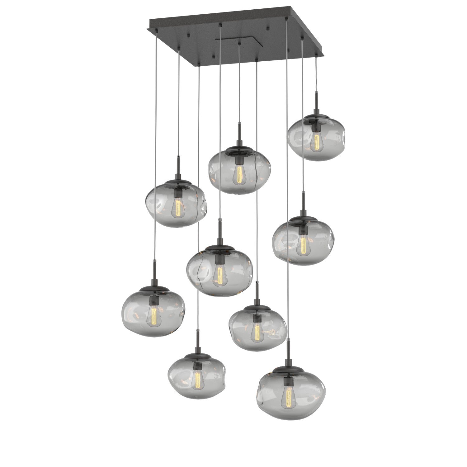 Hammerton Studio - CHB0064-09-GP-S-C01-E2 - Nine Light Pendant - Nebula - Graphite