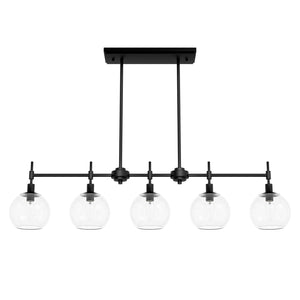 Hunter - 19511 - Five Light Chandelier - Xidane - Matte Black