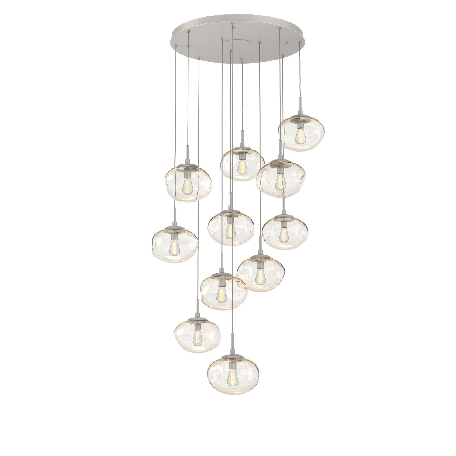 Hammerton Studio - CHB0064-11-BS-A-C01-E2 - 11 Light Pendant - Nebula - Beige Silver