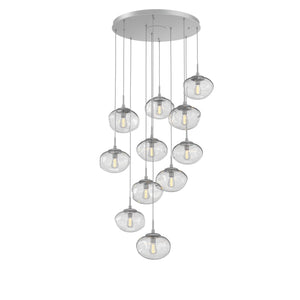 Hammerton Studio - CHB0064-11-CS-C-C01-E2 - 11 Light Pendant - Nebula - Classic Silver