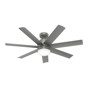 Hunter - 52376 - 52" Ceiling Fan - Brazos - Matte Silver
