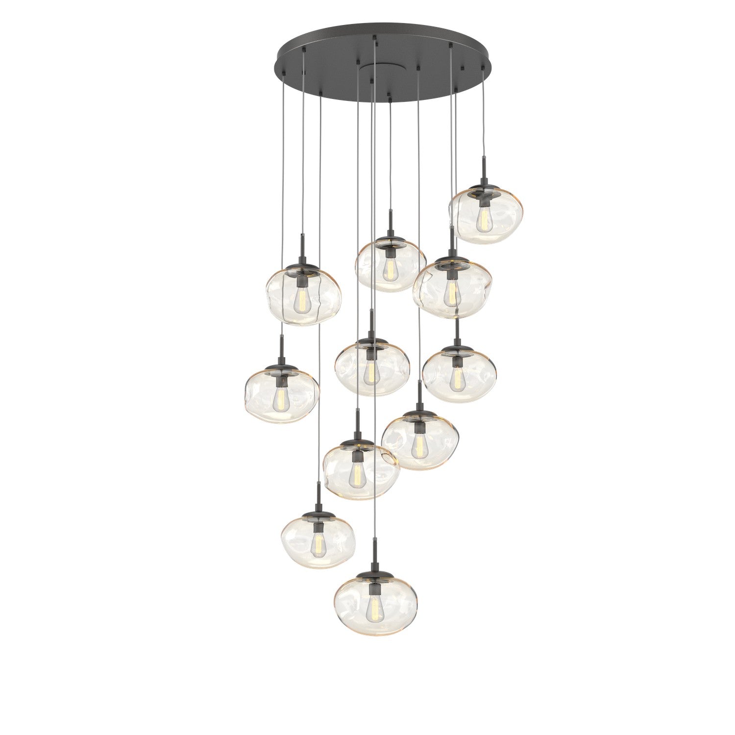 Hammerton Studio - CHB0064-11-GP-A-C01-E2 - 11 Light Pendant - Nebula - Graphite