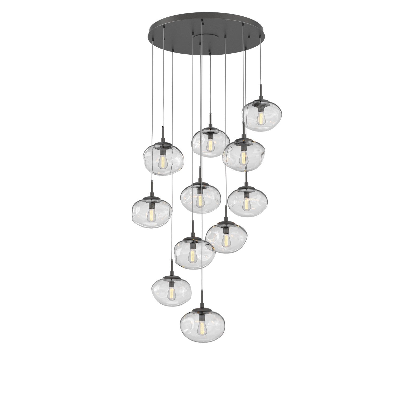 Hammerton Studio - CHB0064-11-GP-C-C01-E2 - 11 Light Pendant - Nebula - Graphite