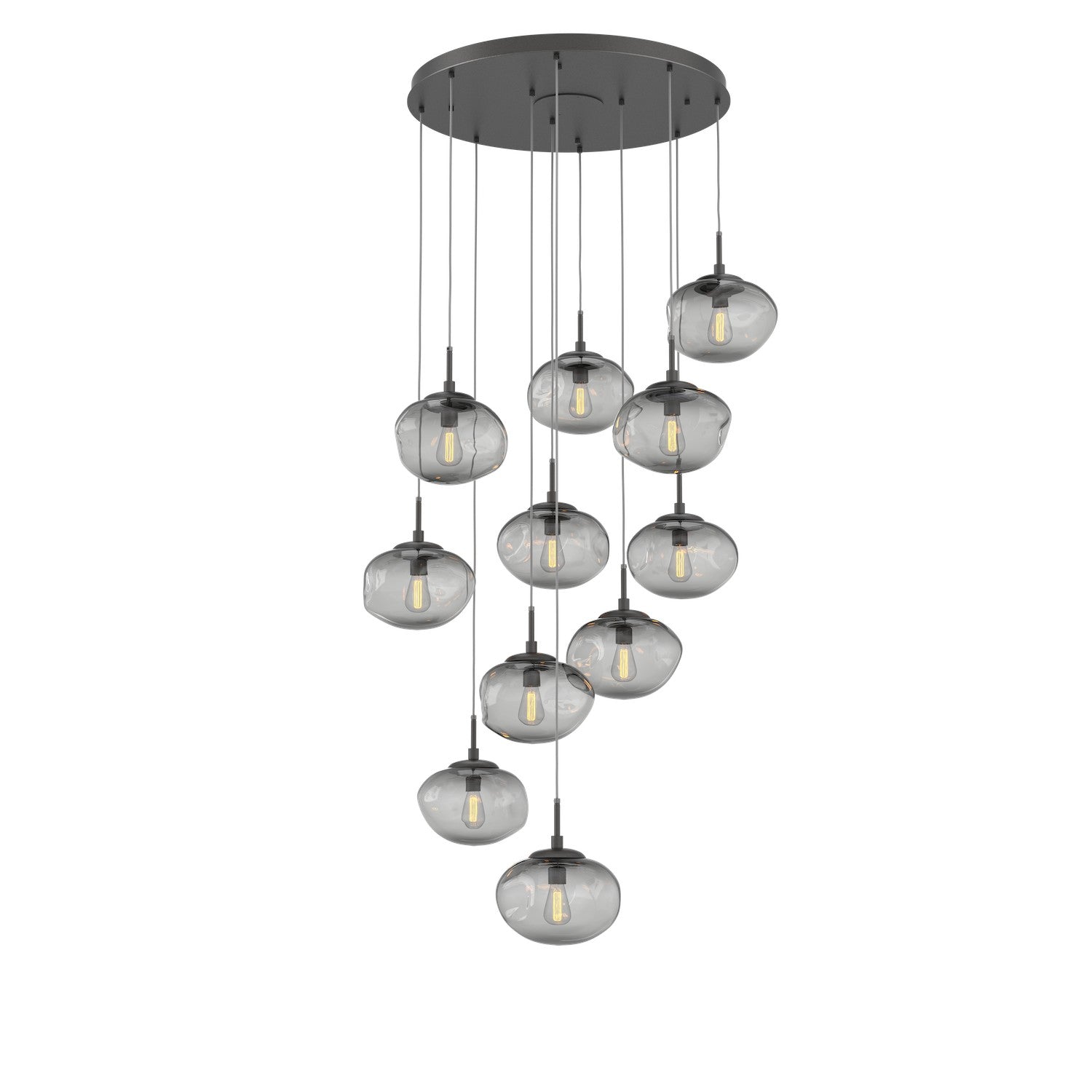 Hammerton Studio - CHB0064-11-GP-S-C01-E2 - 11 Light Pendant - Nebula - Graphite