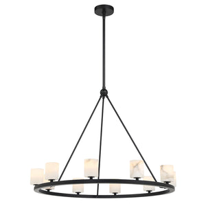 Crystorama - ARA-10265-MK-ST - LED Chandelier - Aragon - Matte Black