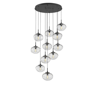 Hammerton Studio - CHB0064-11-MB-C-C01-E2 - 11 Light Pendant - Nebula - Matte Black