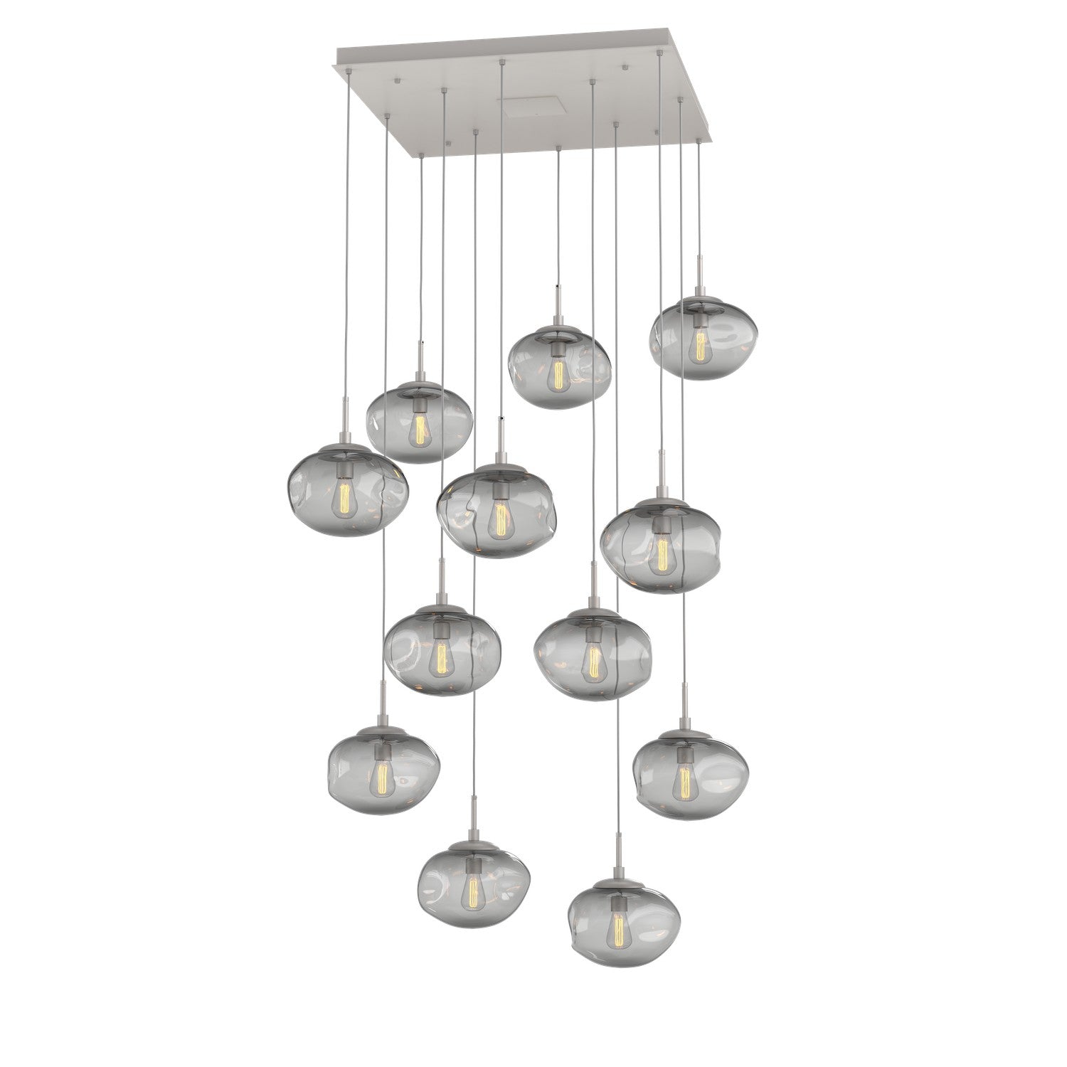 Hammerton Studio - CHB0064-12-BS-S-C01-E2 - 12 Light Pendant - Nebula - Beige Silver