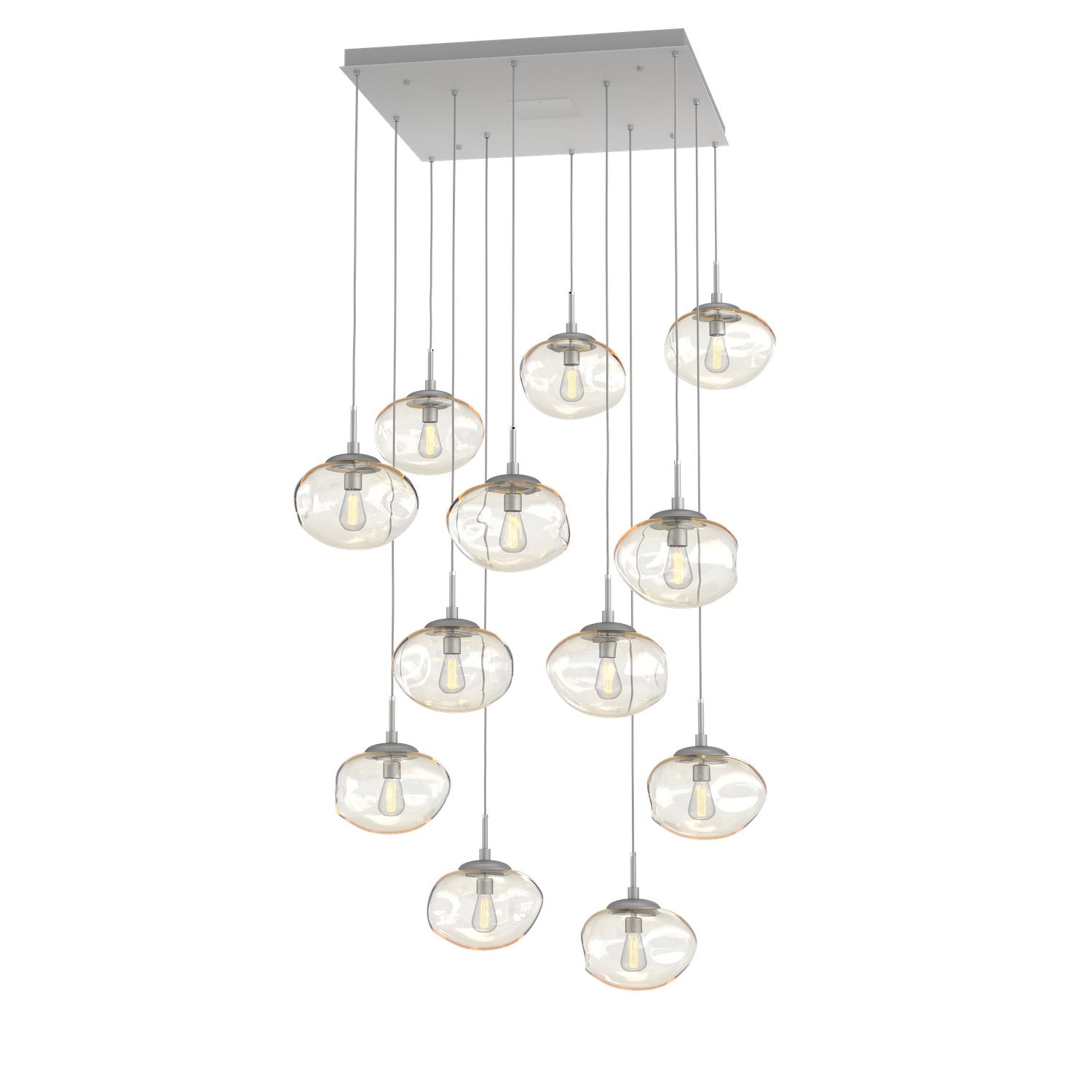 Hammerton Studio - CHB0064-12-CS-A-C01-E2 - 12 Light Pendant - Nebula - Classic Silver