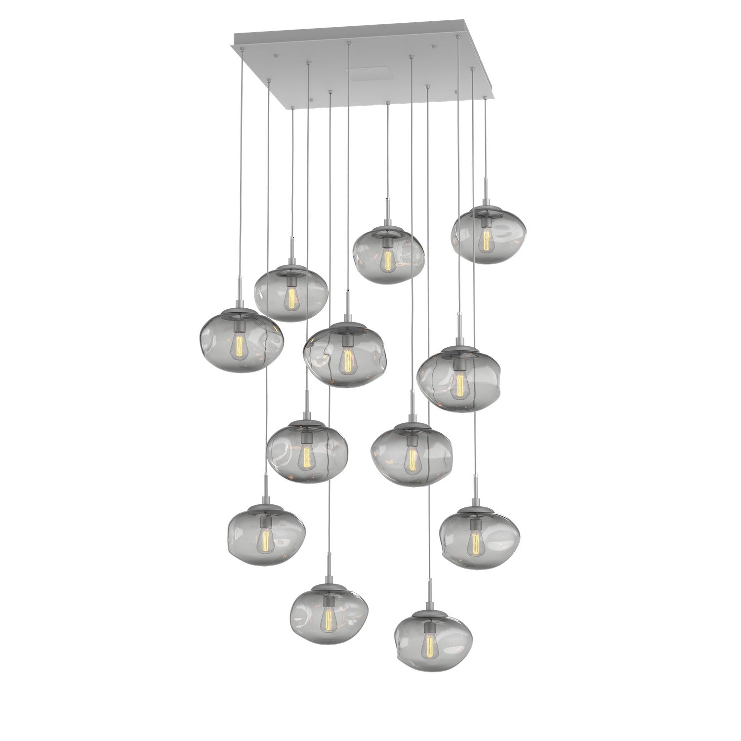 Hammerton Studio - CHB0064-12-CS-S-C01-E2 - 12 Light Pendant - Nebula - Classic Silver