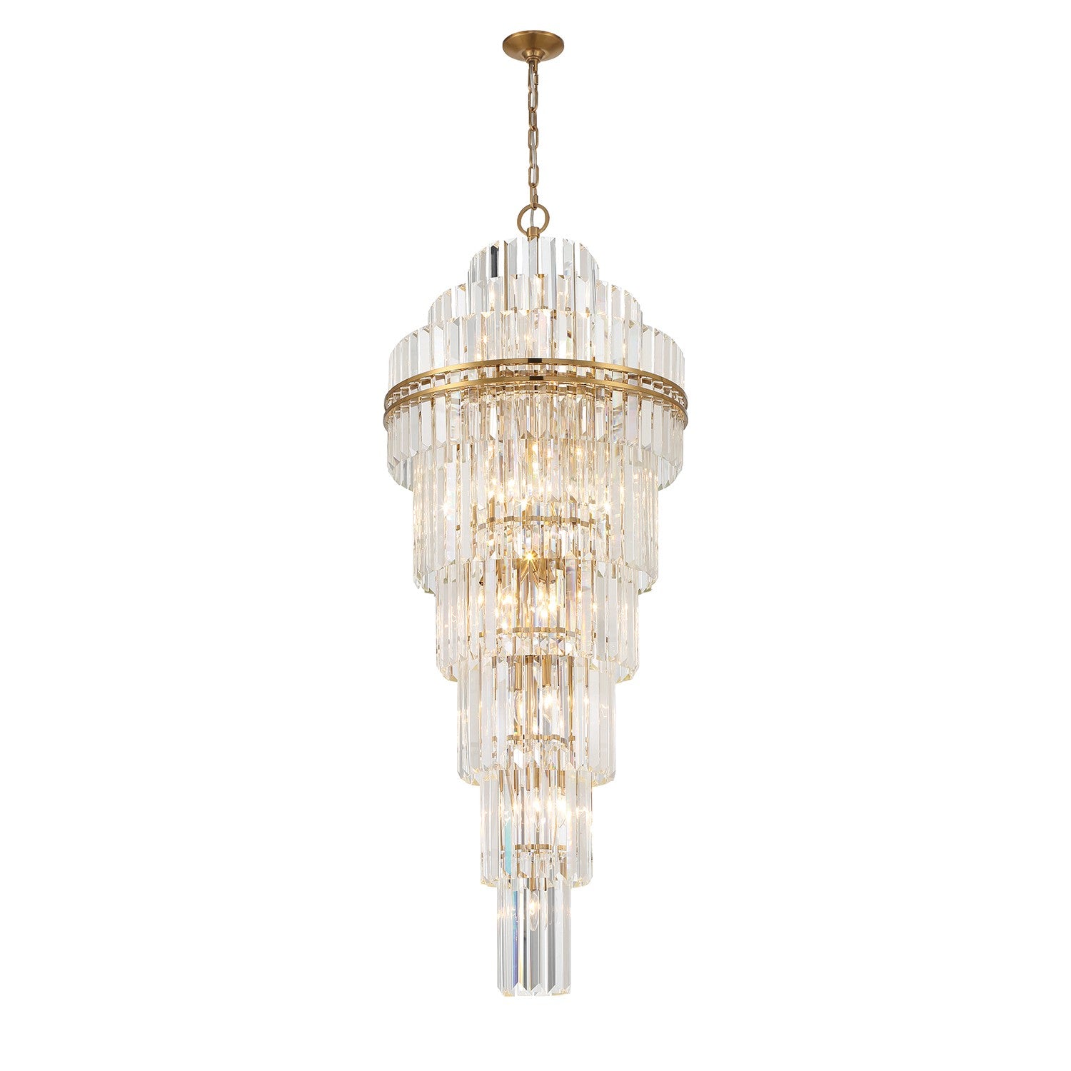 Crystorama - HAY-1419-AG - 31 Light Chandelier - Hayes - Aged Brass