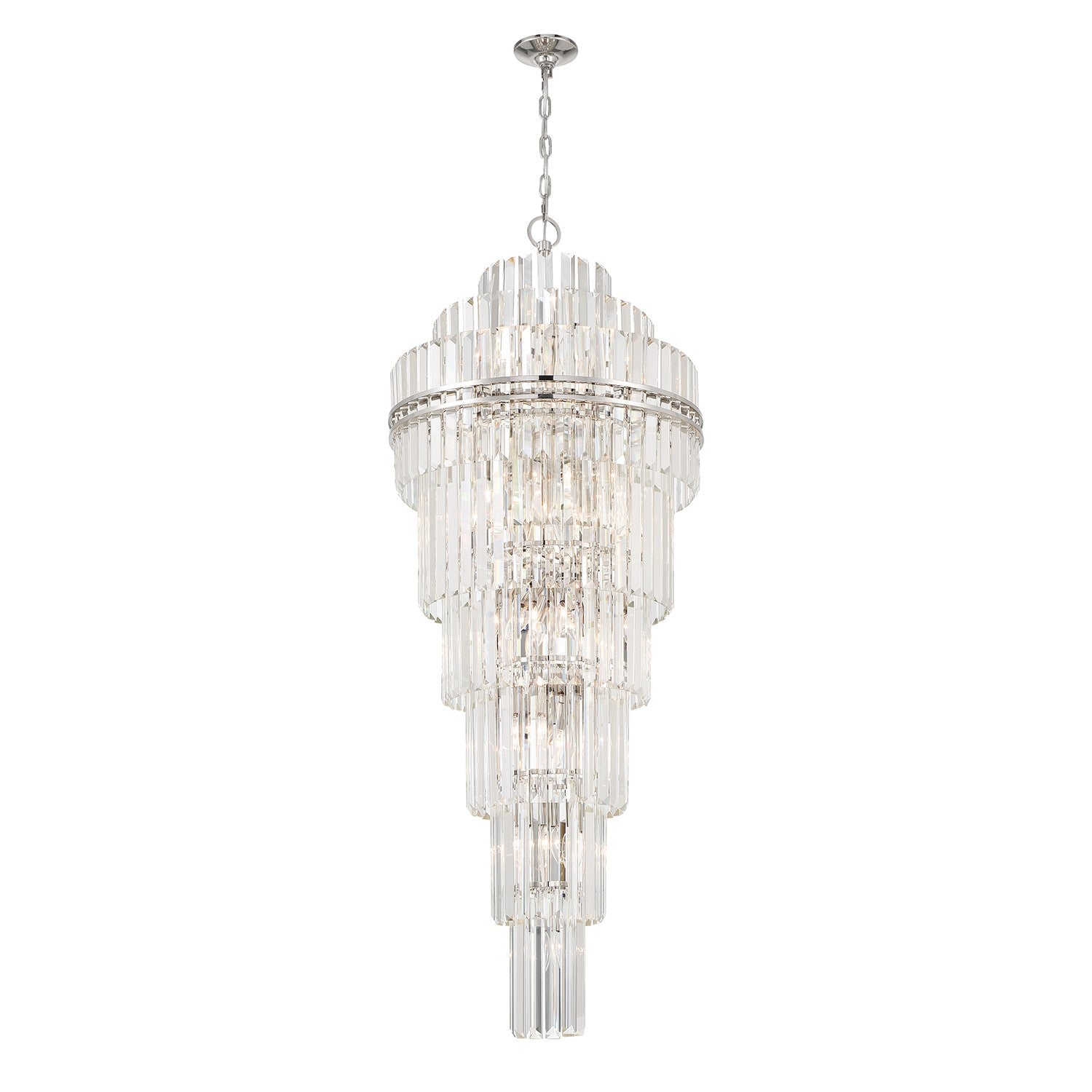 Crystorama - HAY-1419-PN - 31 Light Chandelier - Hayes - Polished Nickel