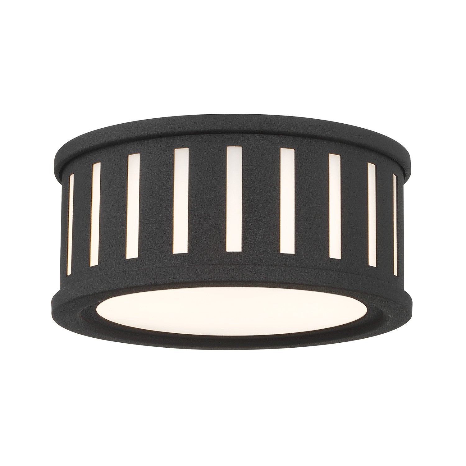 Crystorama - KEN-2200-BF - Two Light Flush Mount - Kendal - Black Forged