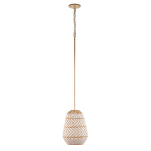 Crystorama - ZAN-9011-SG - One Light Pendant - Zanzibar - Soft Gold