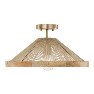 Capital Lighting - 252811MA - One Light Semi Flush Mount - Maya - Matte Brass