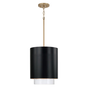 Capital Lighting - 353011RK - One Light Pendant - Weller - Matte Brass and Black