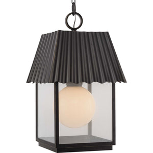 Progress Lighting - P550117-108 - One Light Outdoor Hanging Lantern - Point Dume-Hook Pond - Oil Rubbed Bronze