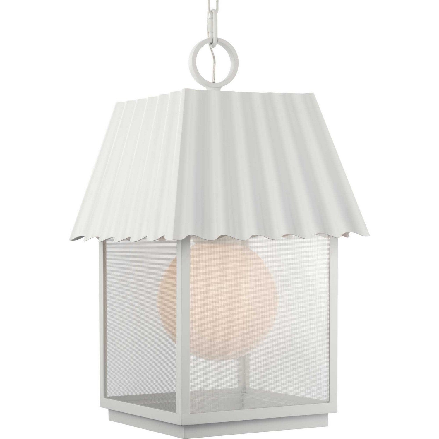 Progress Lighting - P550117-192 - One Light Outdoor Hanging Lantern - Point Dume-Hook Pond - Shelter White