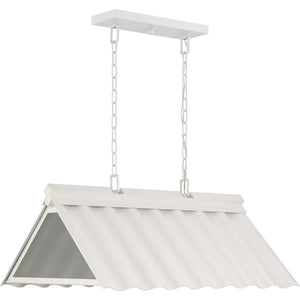 Progress Lighting - P550119-192 - Three Light Outdoor Pendant - Point Dume-Edgecliff - Shelter White