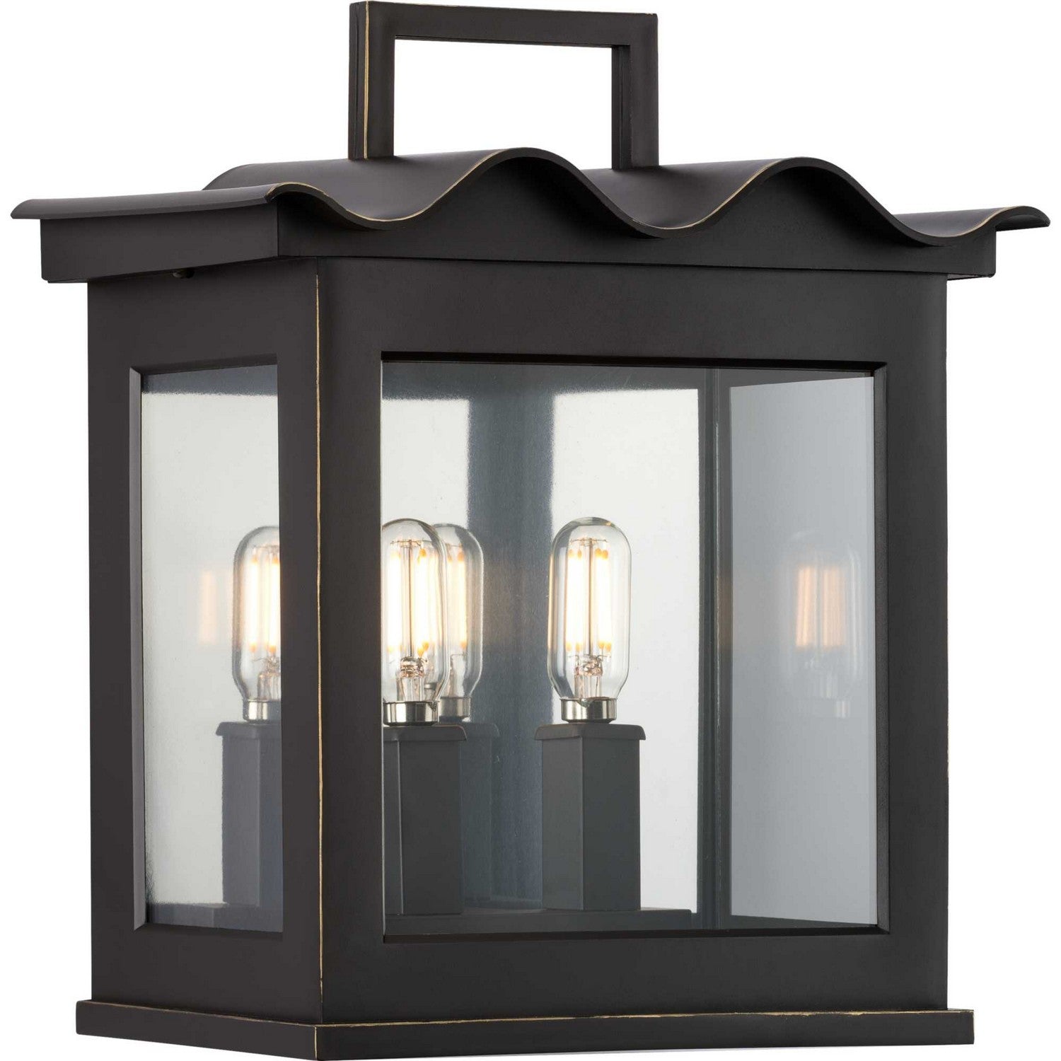 Progress Lighting - P560297-108 - Two Light Outdoor Wall Lantern - Point Dume-Seamoor - Oil Rubbed Bronze