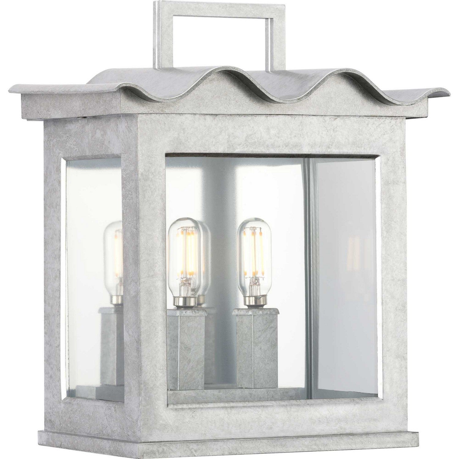 Progress Lighting - P560297-141 - Two Light Outdoor Wall Lantern - Point Dume-Seamoor - Galvanized Finish