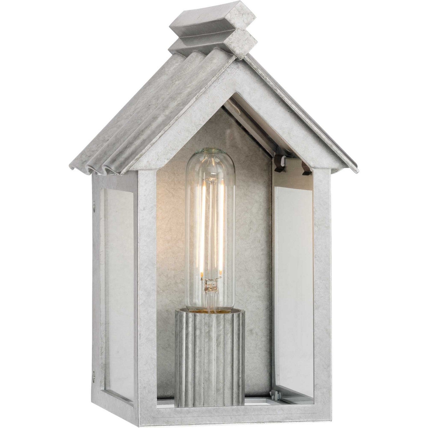 Progress Lighting - P560302-141 - One Light Outdoor Wall Lantern - Point Dume-Dunemere - Galvanized
