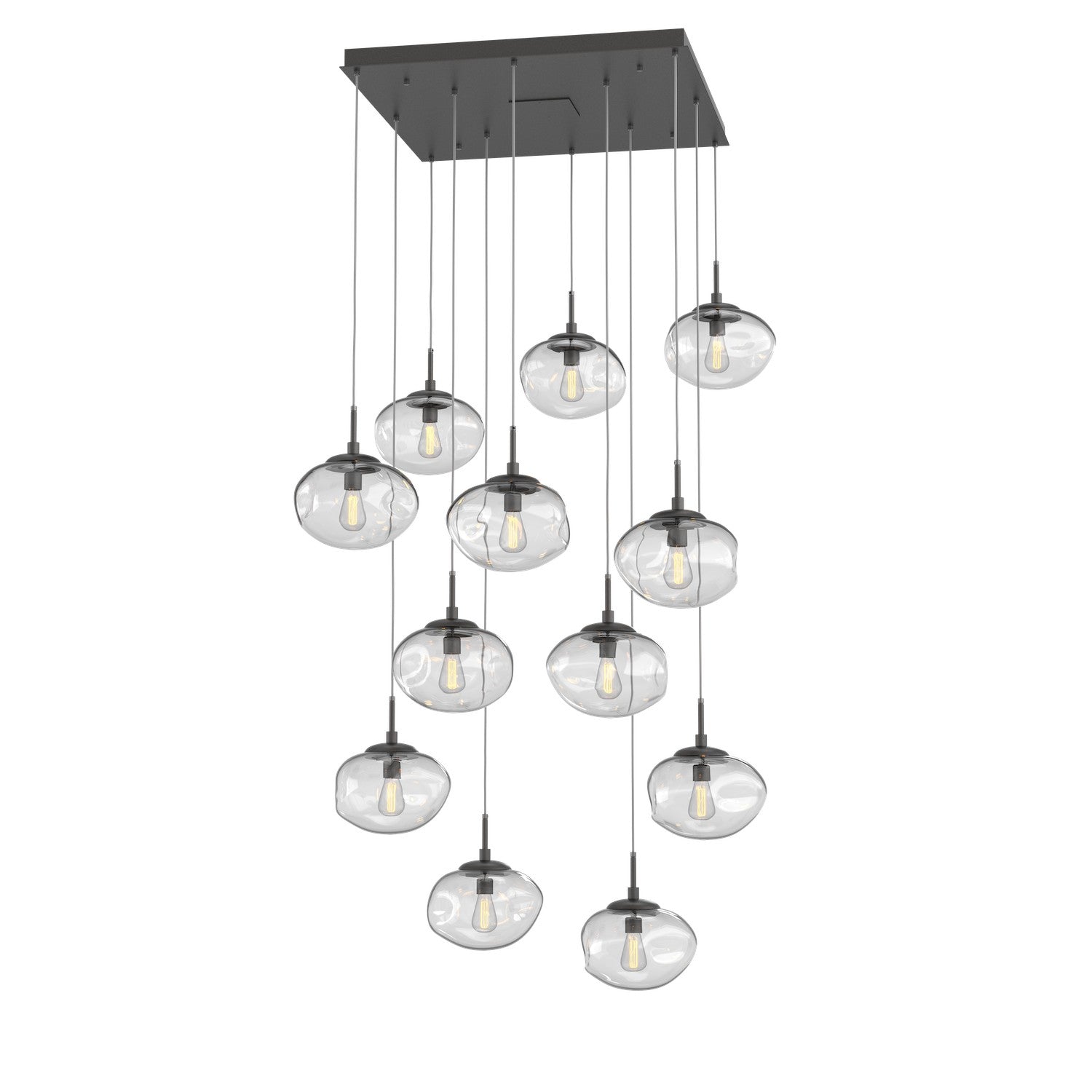 Hammerton Studio - CHB0064-12-GP-C-C01-E2 - 12 Light Pendant - Nebula - Graphite