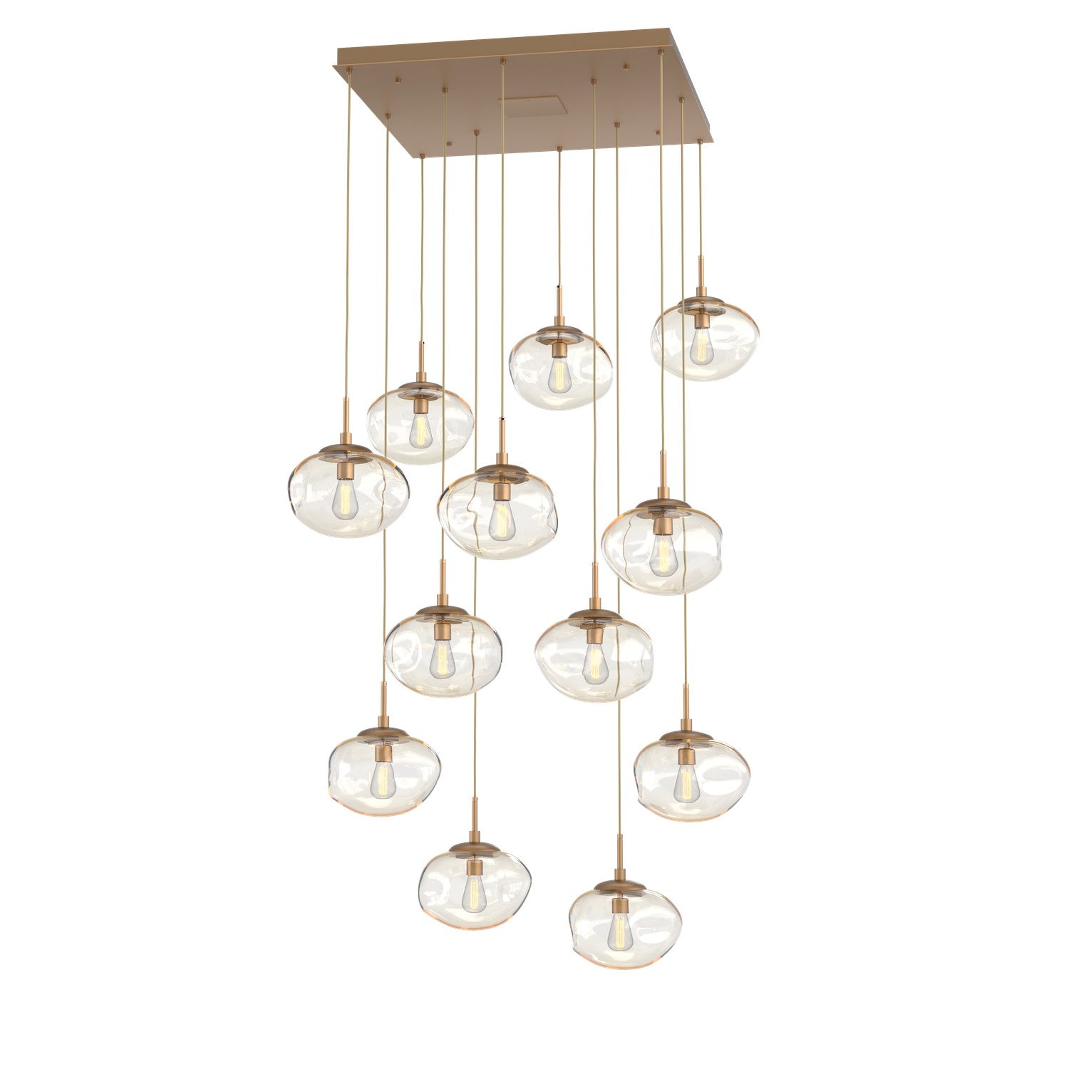 Hammerton Studio - CHB0064-12-NB-A-C01-E2 - 12 Light Pendant - Nebula - Novel Brass