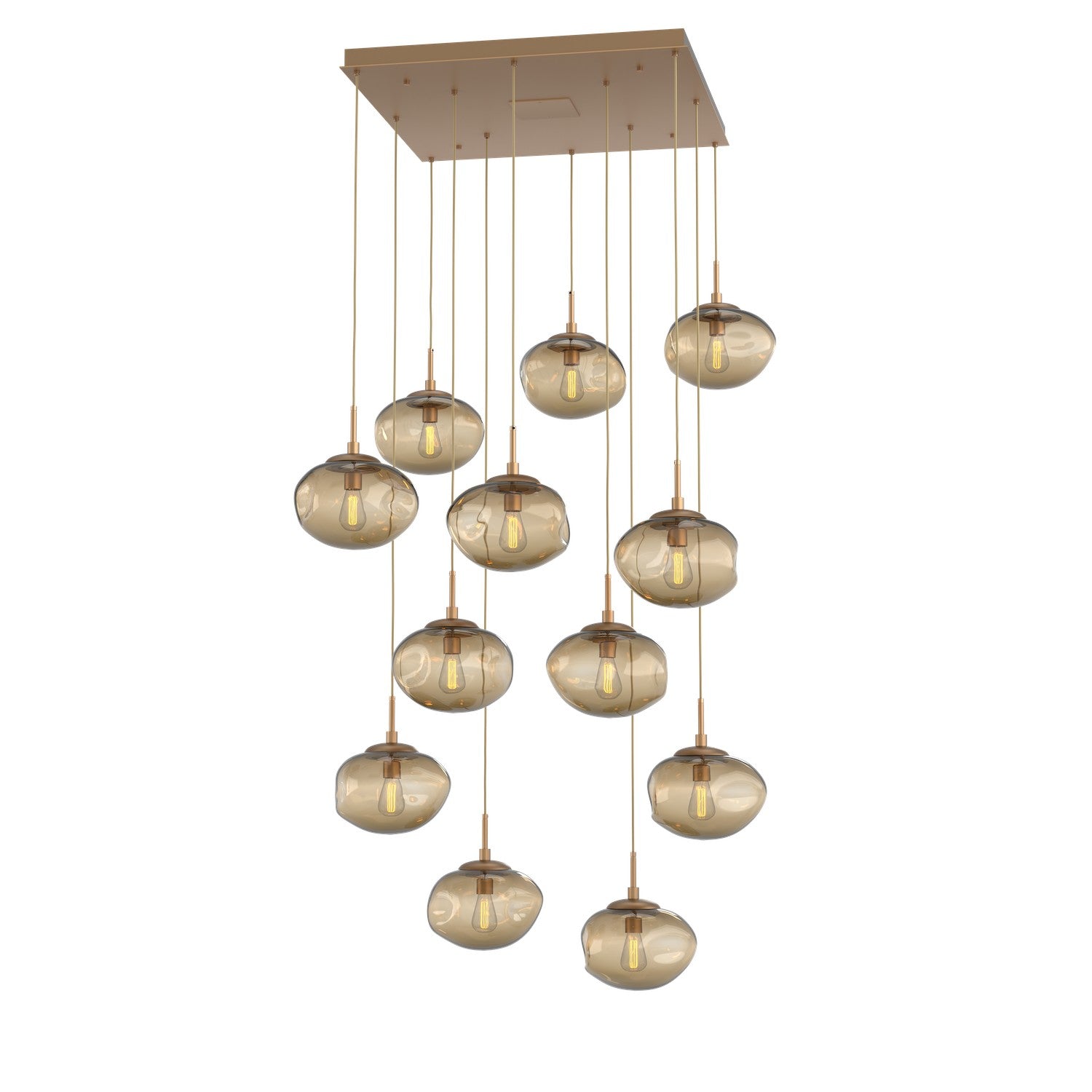 Hammerton Studio - CHB0064-12-NB-B-C01-E2 - 12 Light Pendant - Nebula - Novel Brass