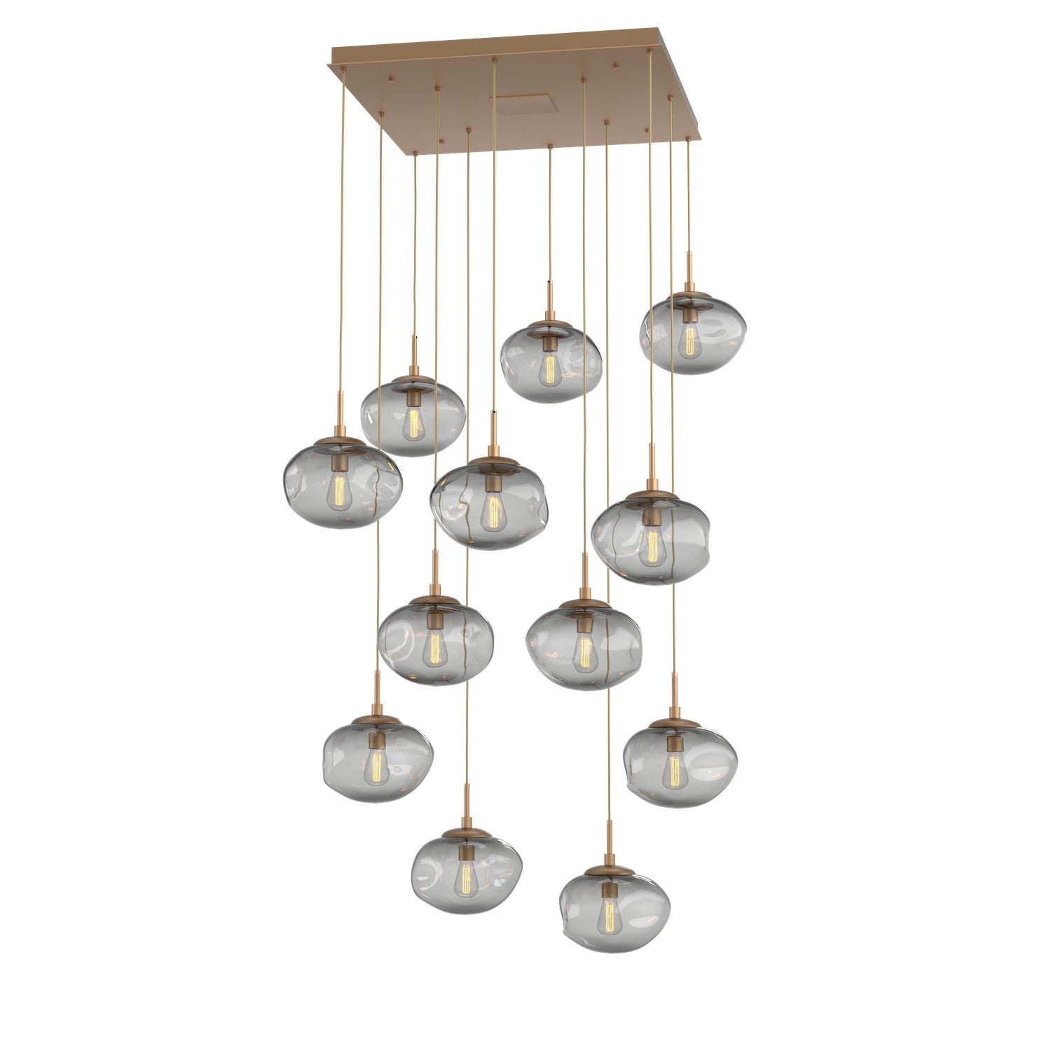 Hammerton Studio - CHB0064-12-NB-S-C01-E2 - 12 Light Pendant - Nebula - Novel Brass