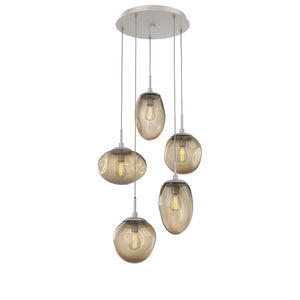 Hammerton Studio - CHB0065-05-BS-B-C01-E2 - Five Light Pendant - Cosmos - Beige Silver