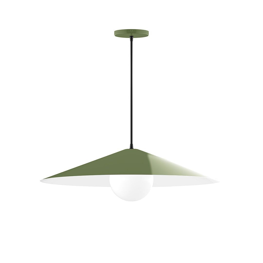 Montclair Light Works - PEB429-G15-22-C20 - One Light Pendant - Axis - Fern Green