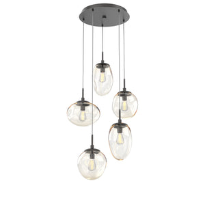 Hammerton Studio - CHB0065-05-GP-A-C01-E2 - Five Light Pendant - Cosmos - Graphite