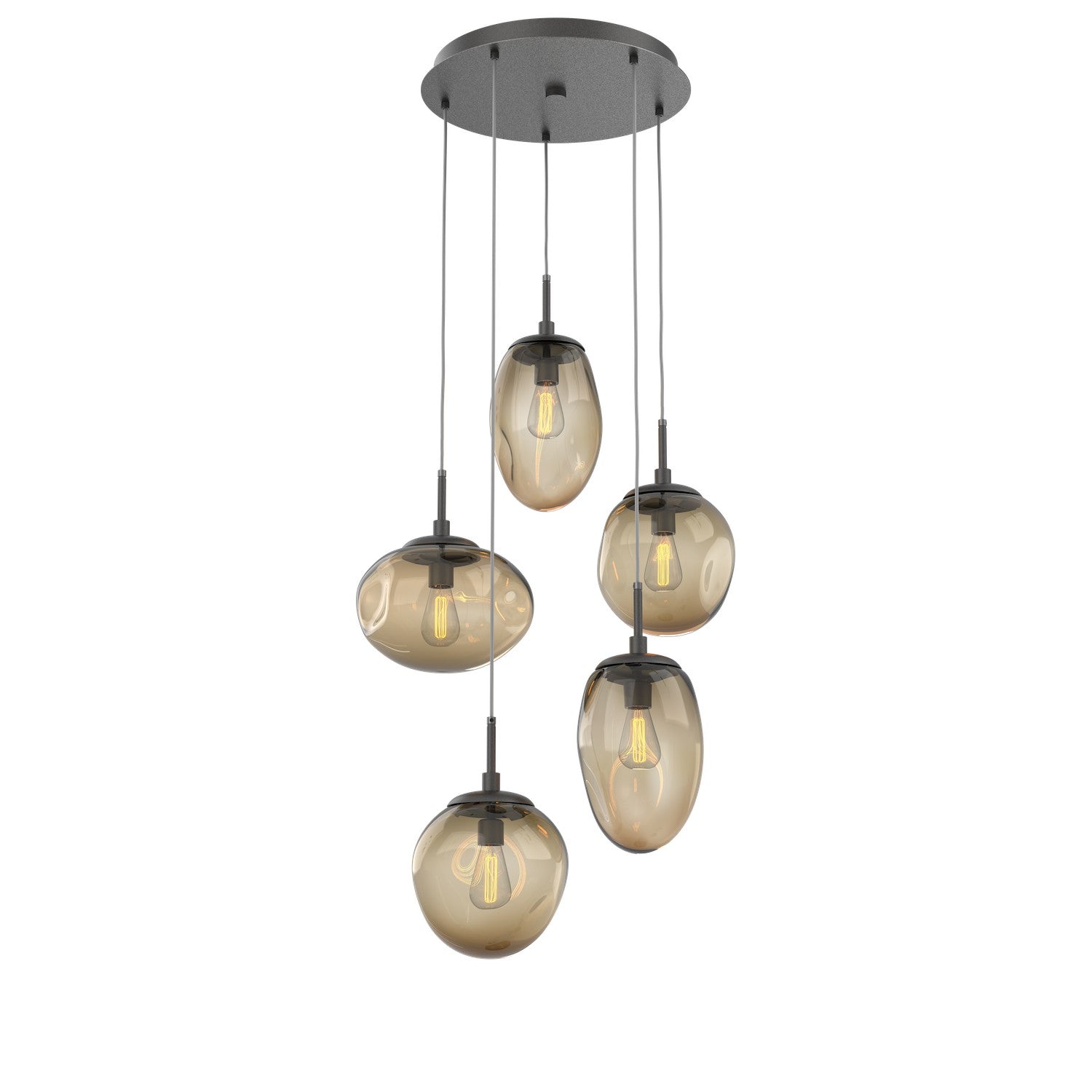 Hammerton Studio - CHB0065-05-GP-B-C01-E2 - Five Light Pendant - Cosmos - Graphite