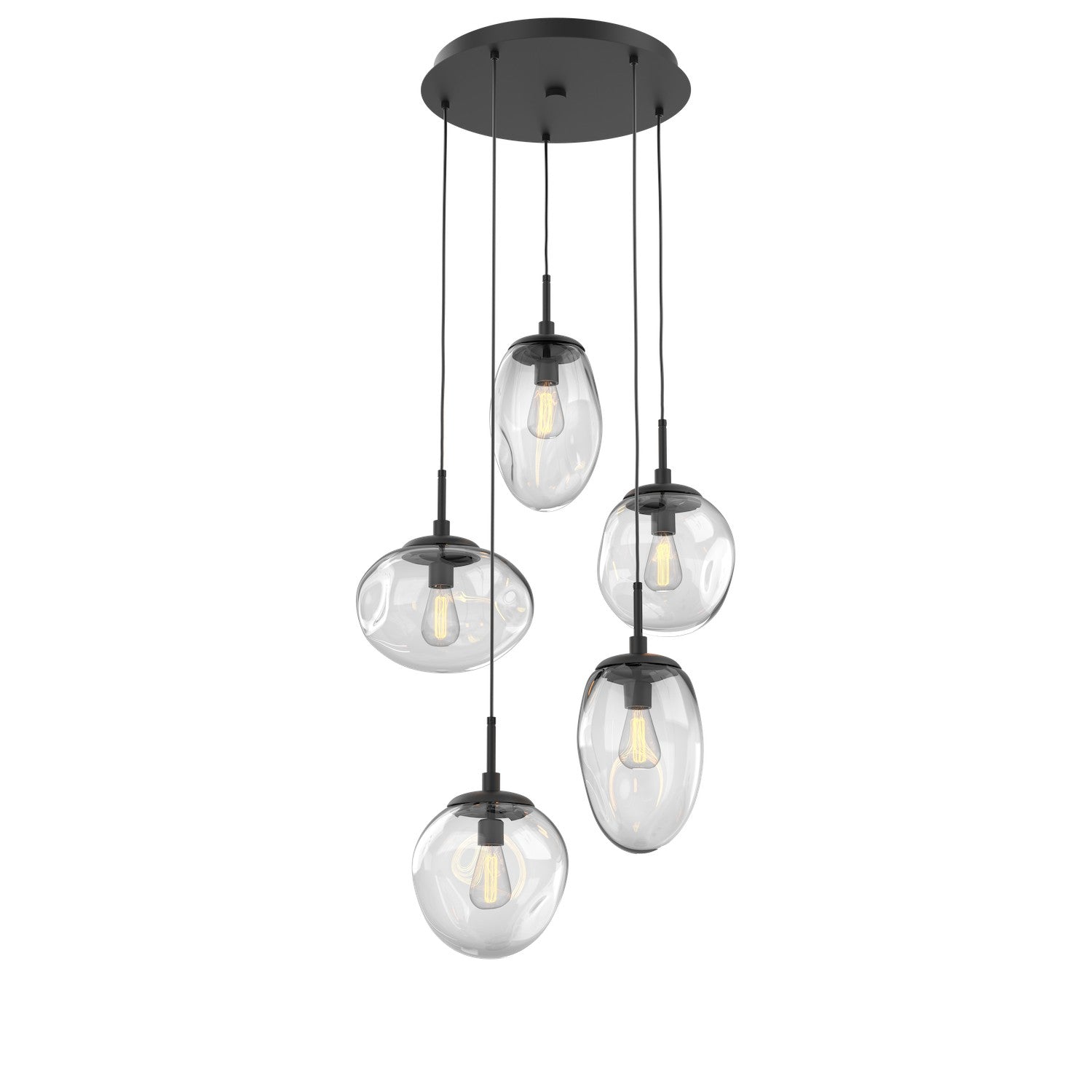 Hammerton Studio - CHB0065-05-MB-C-C01-E2 - Five Light Pendant - Cosmos - Matte Black